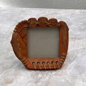 Life Echoes Picture Frame 4x4 in Catcher's Mitt Resin Brown Baseball Glove